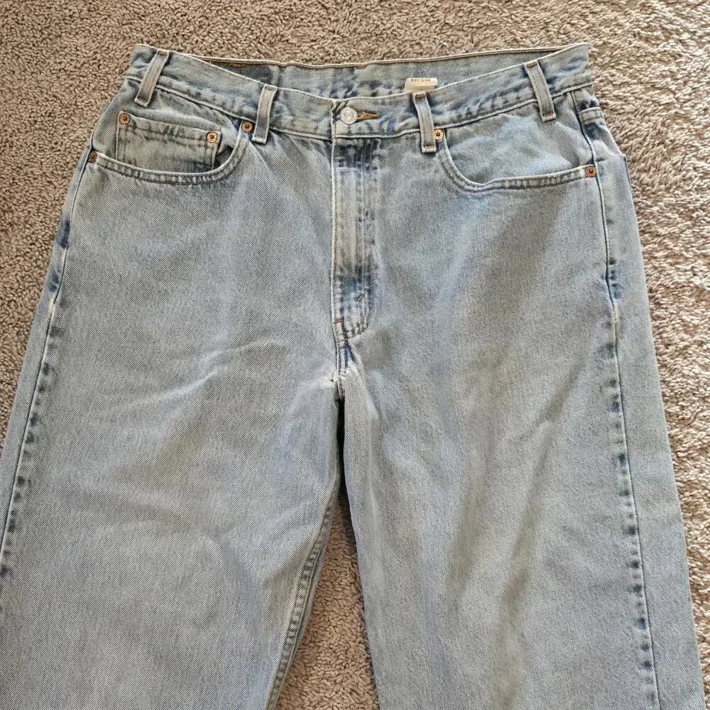 Vintage Levis 550 1999 Jeans Mens 36x32‎ Light Wash Denim Relaxed Tapered